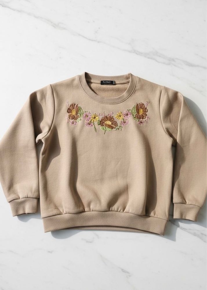 Embroidered Floral Sweater