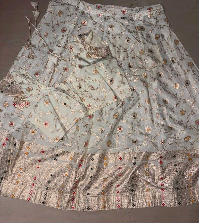 off white Lehenga Choli Set