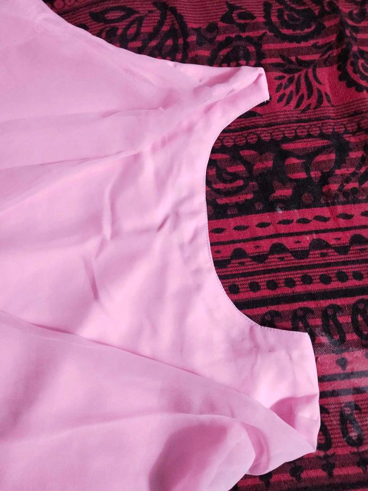 Pretty Pink Silk Blouse
