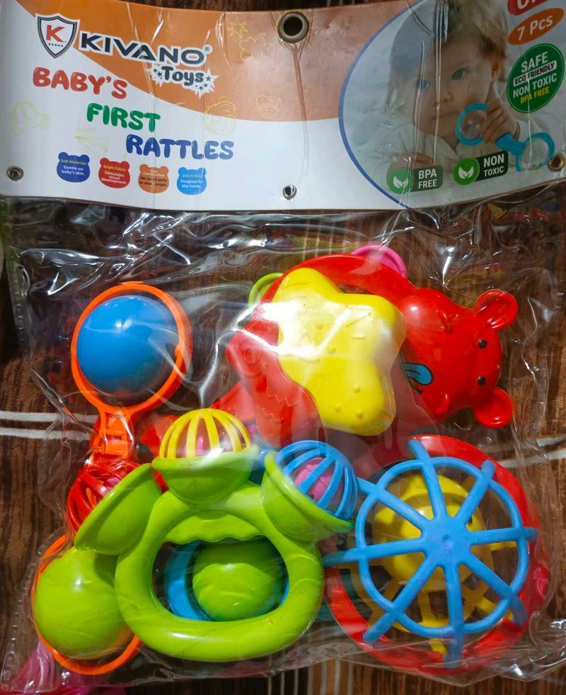 Kivani Toys Baby's First Rattles Set