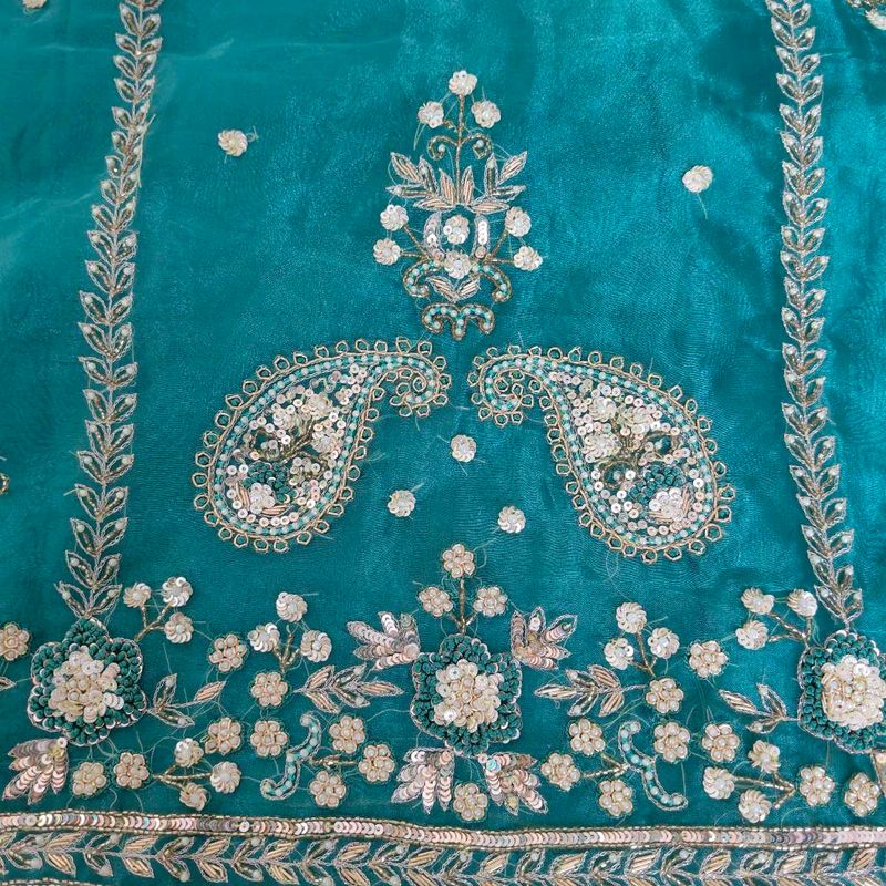 Elegant partywear unstitched suit, dress material