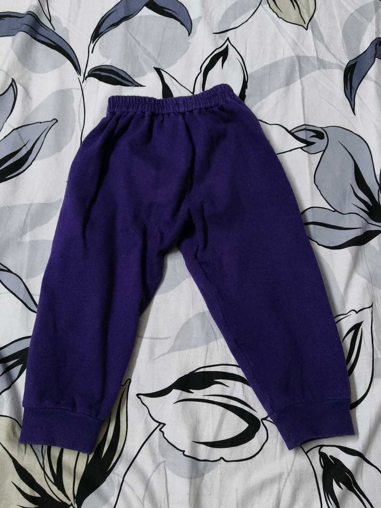 Baby Girl Purple Joggers