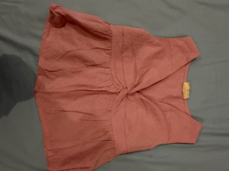 Chic Twisted Front Peplum Top