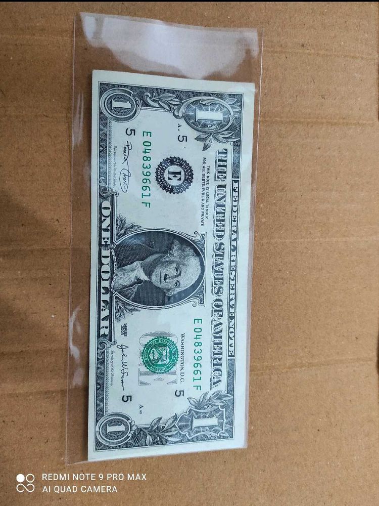 1 Dollar Note UNC conditions