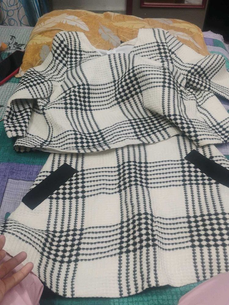 Chic Plaid Two-Piece Set