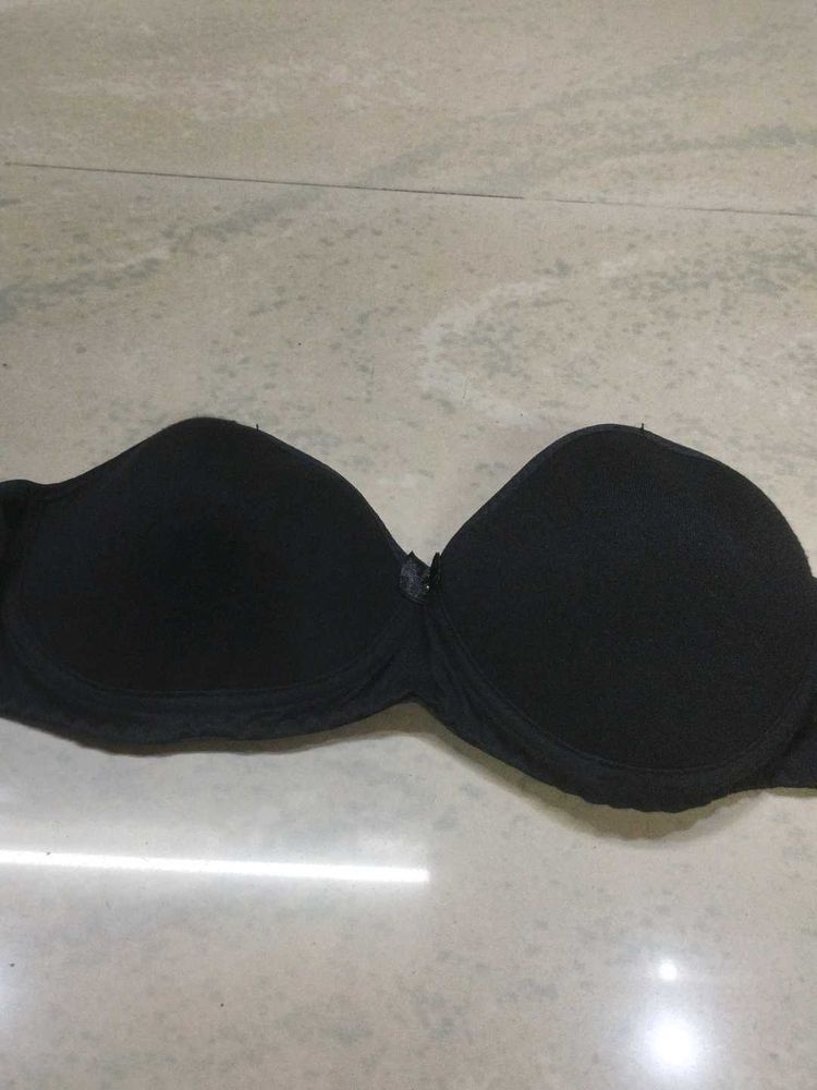 Classic Black Strapless Bra