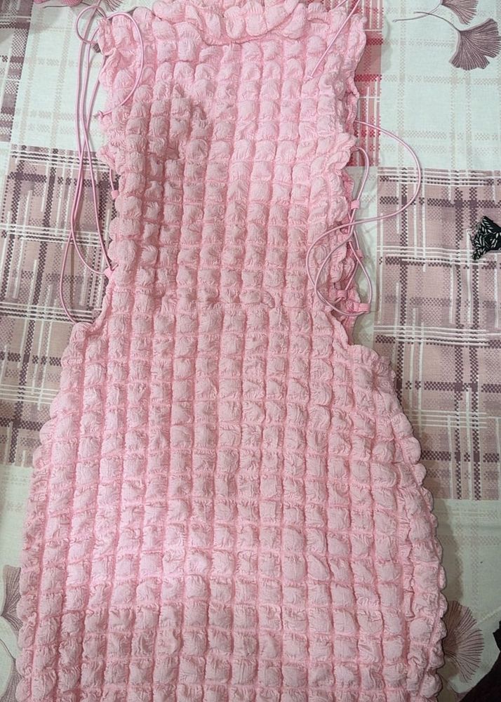 Cute Pink Popcorn Dress