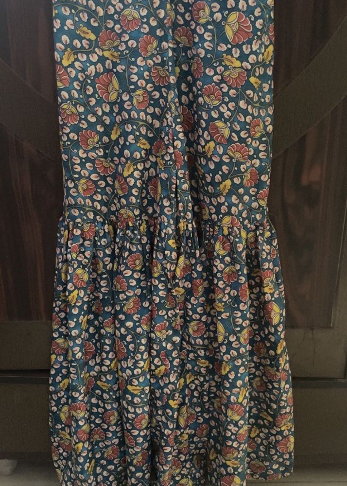 Bohemian Floral Print Heavy Sharara Pants