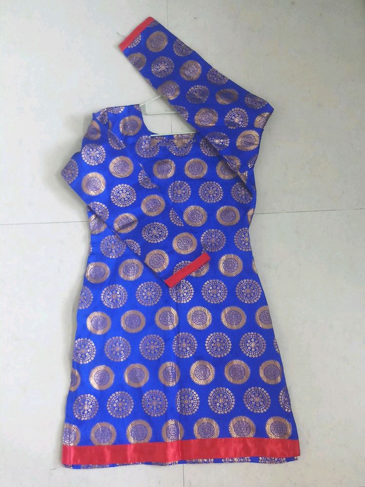Blue Banarsi Kurti