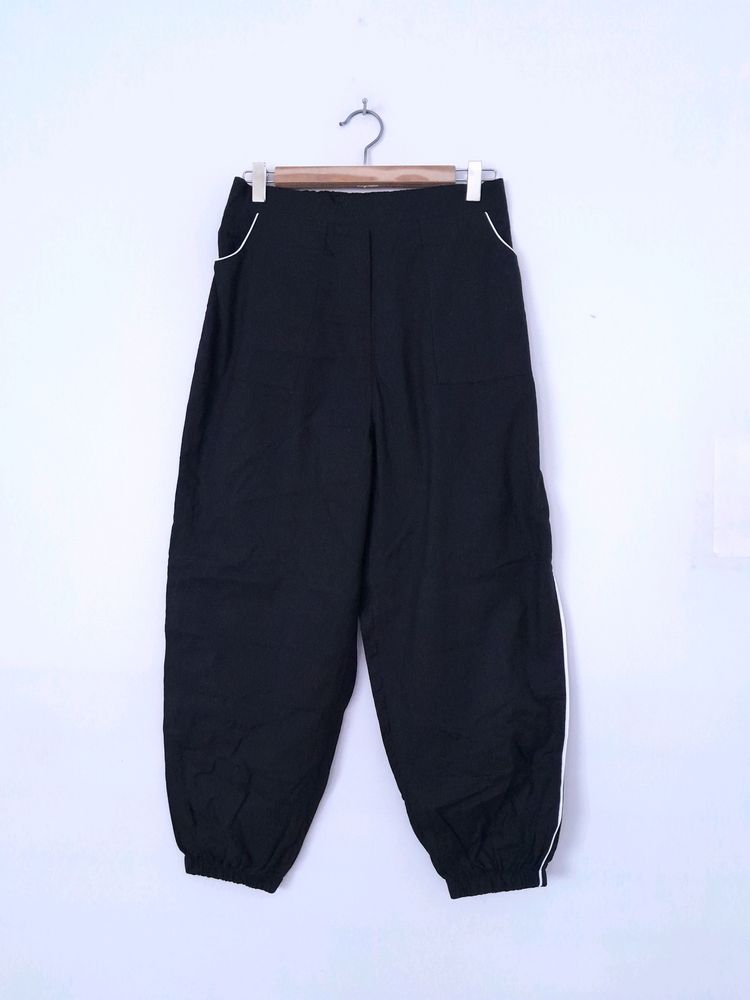 (Orchid blue) Black Cargo Pants