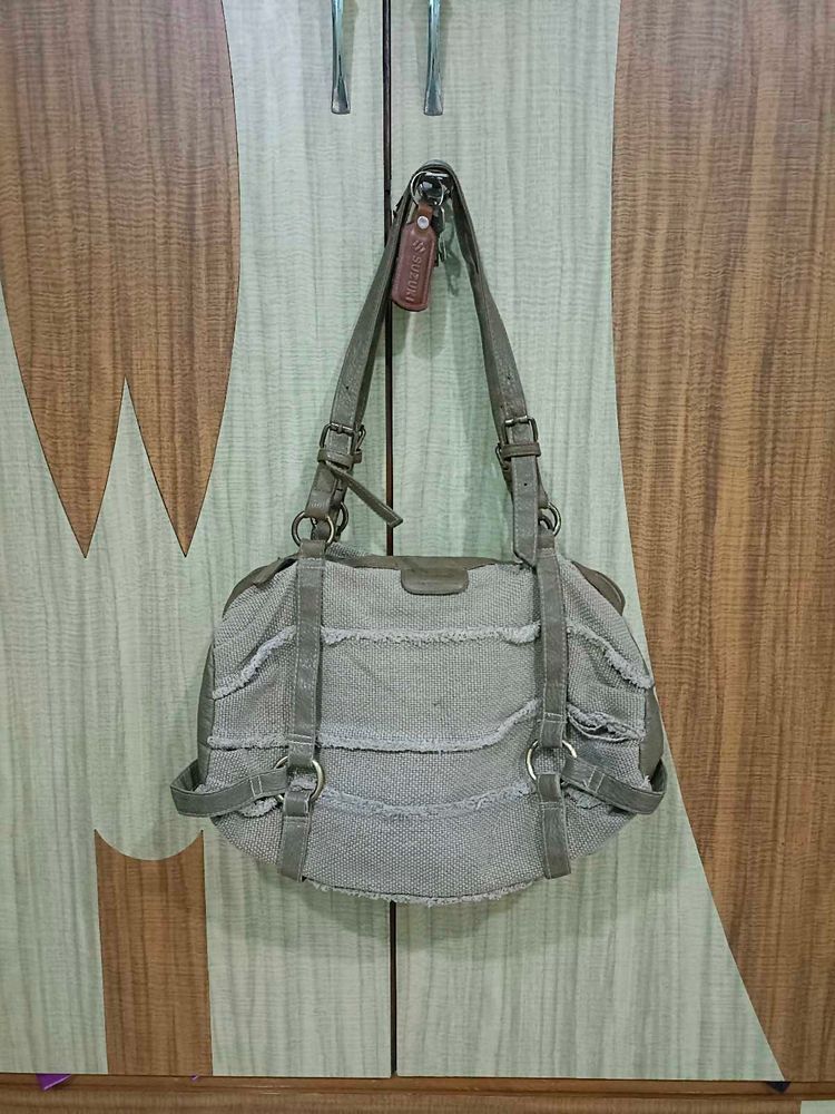 Stylish Gray Hobo Bag