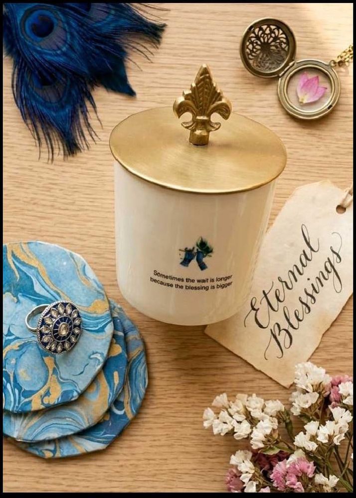 Elegant Decorative Jar with Lid