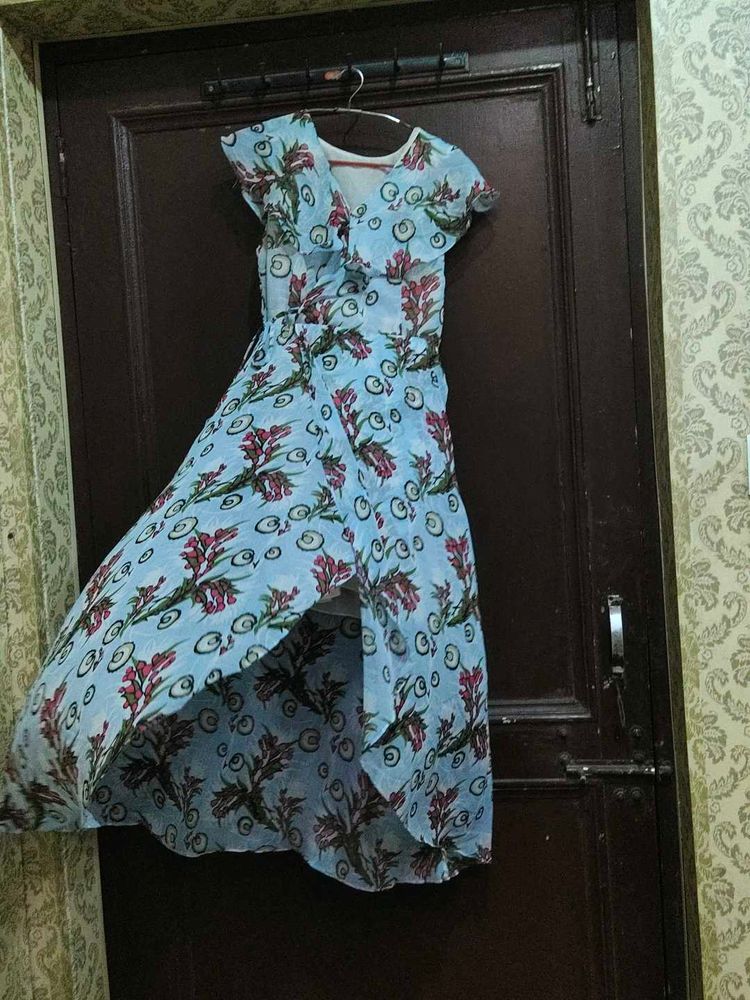 Women Printed Floral Dress Maxi Dres Long