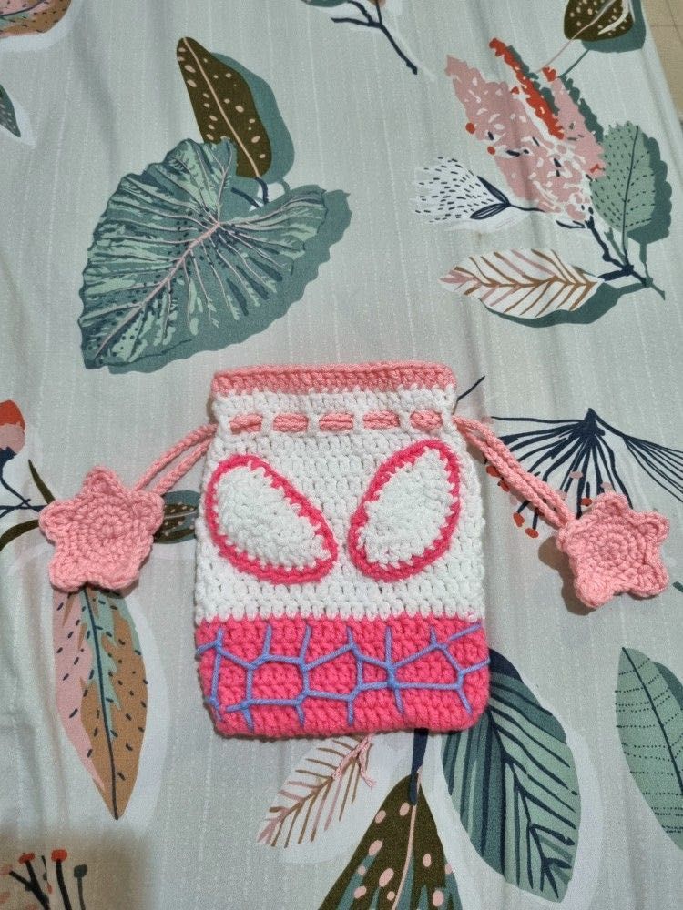 Spider-Gwen Crochet Pouch(1 piece)
