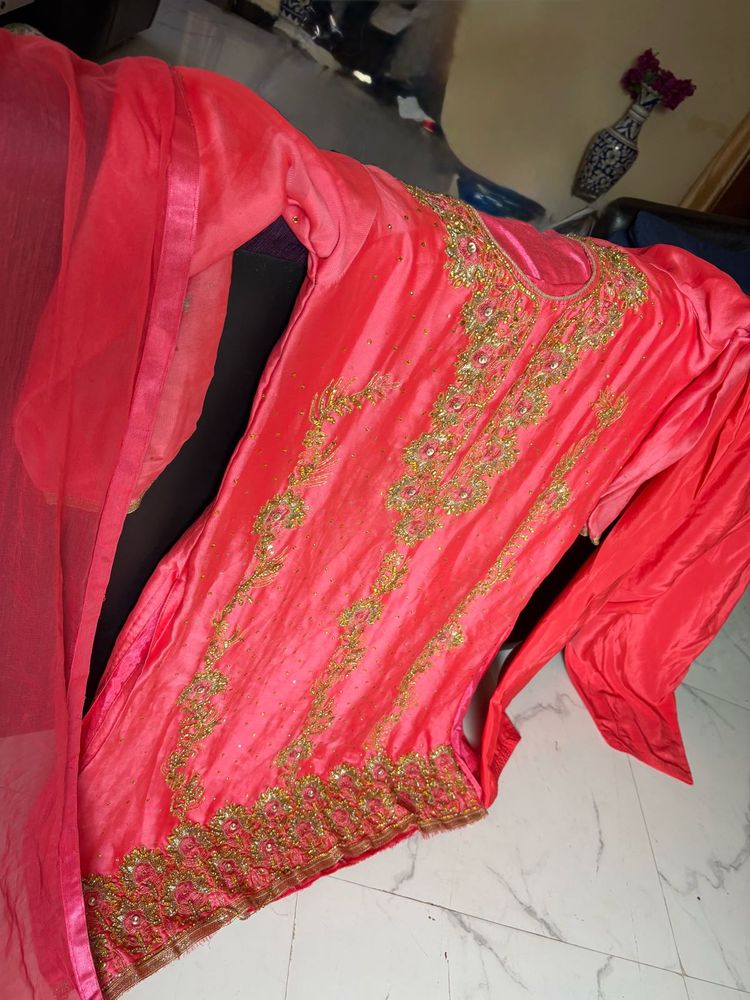 Handwork Pakistani suit, free size