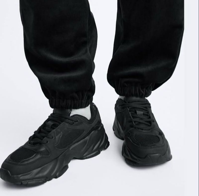 ZARA Black Chunky Sole Sneakers