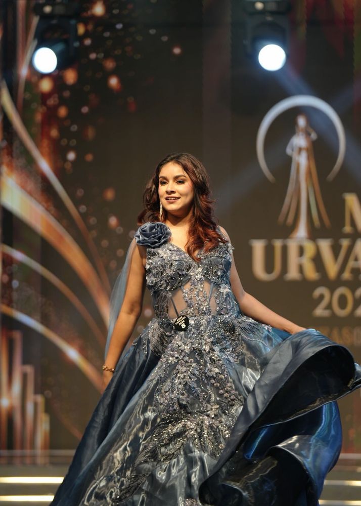Stunning Blue Embellished Gown 1 OOOO