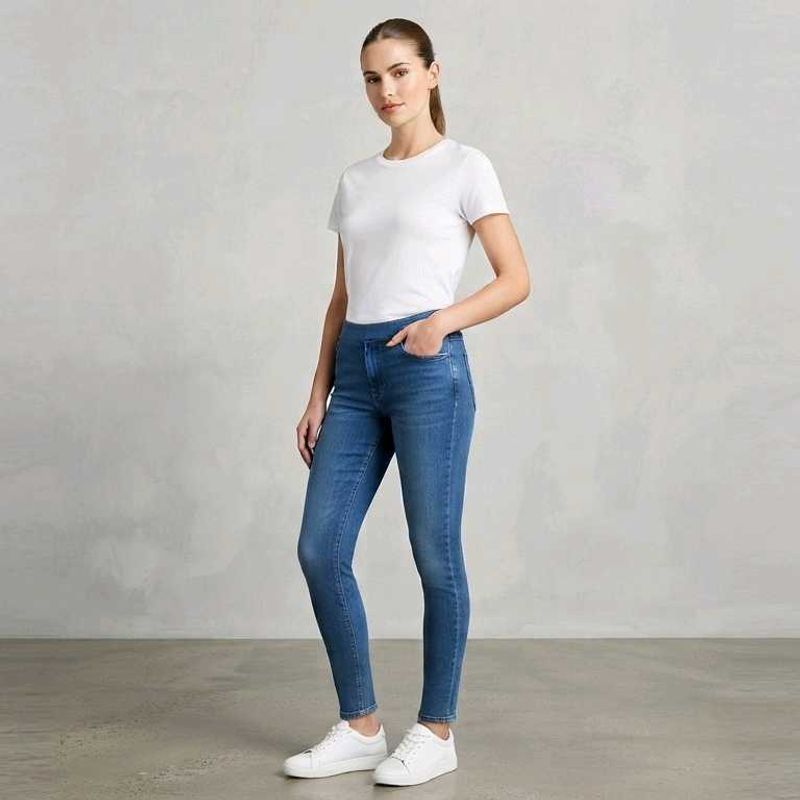Women's Skinny Blue Denim Jeans