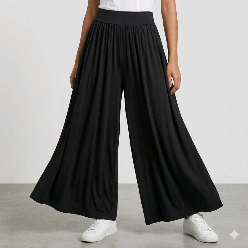 Black Wide Leg Palazzo Pants