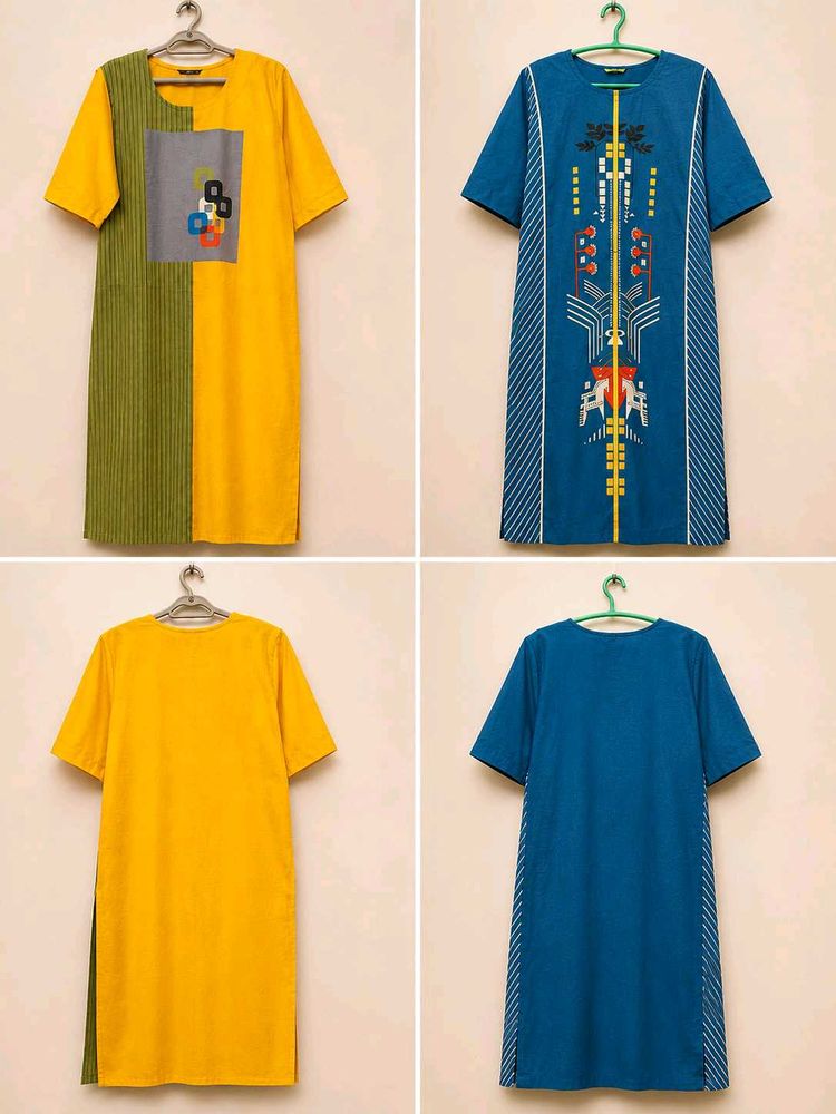 Ethnic Kurti Set (2 Pcs)