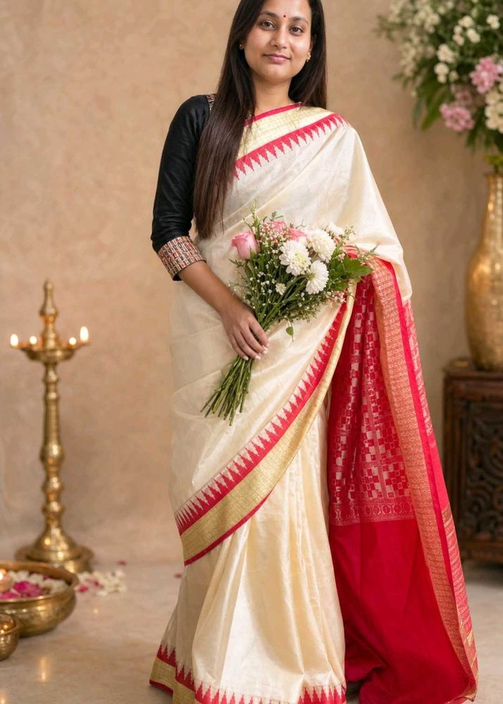 Elegant Chandrika Bomkai Saree of Orissa