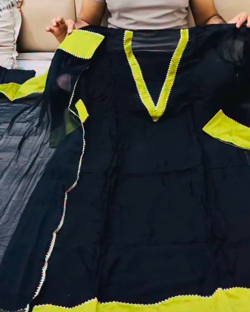 Unstiched Black suit
