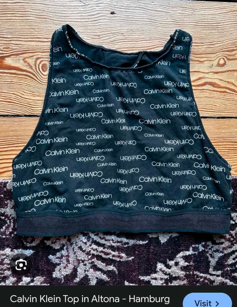 Calvin Klein Logo Crop Top