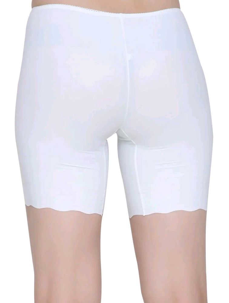 White Seamless Shapewear Shorts