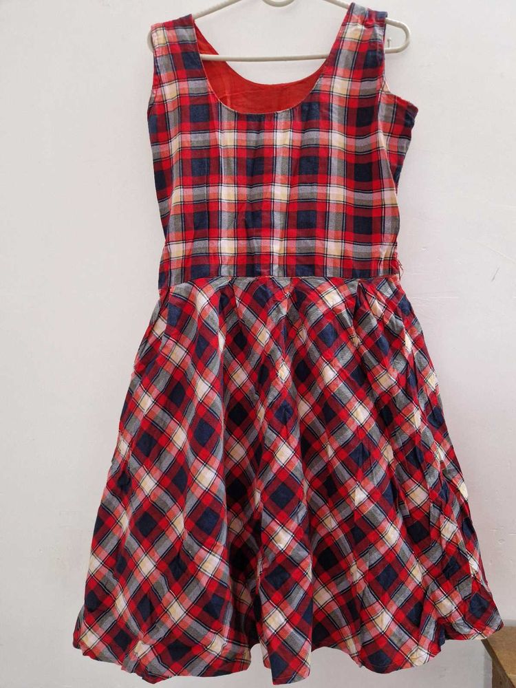Plaid Fit &amp; Flare Dress