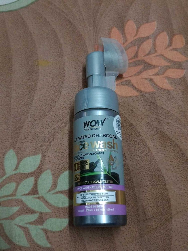WOW Skin Science Activated Charcoal Face Wash