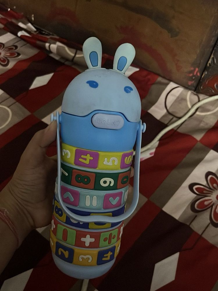 Cute Bunny Math Water Bottle