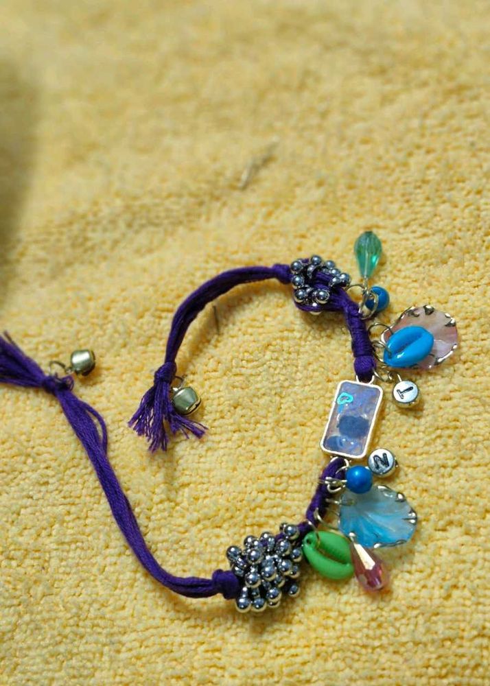 Boho Charm Bracelet with Beads
