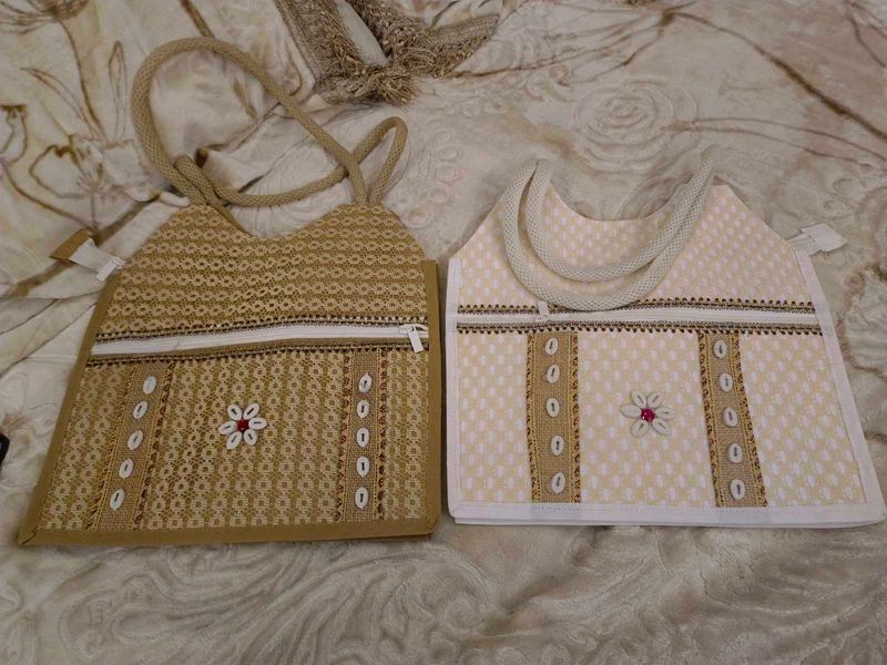 Handcrafted Floral Tote Bag Set combo