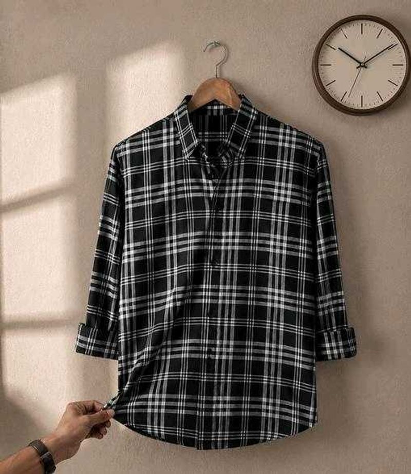 Classic Plaid Button-Up Shirt