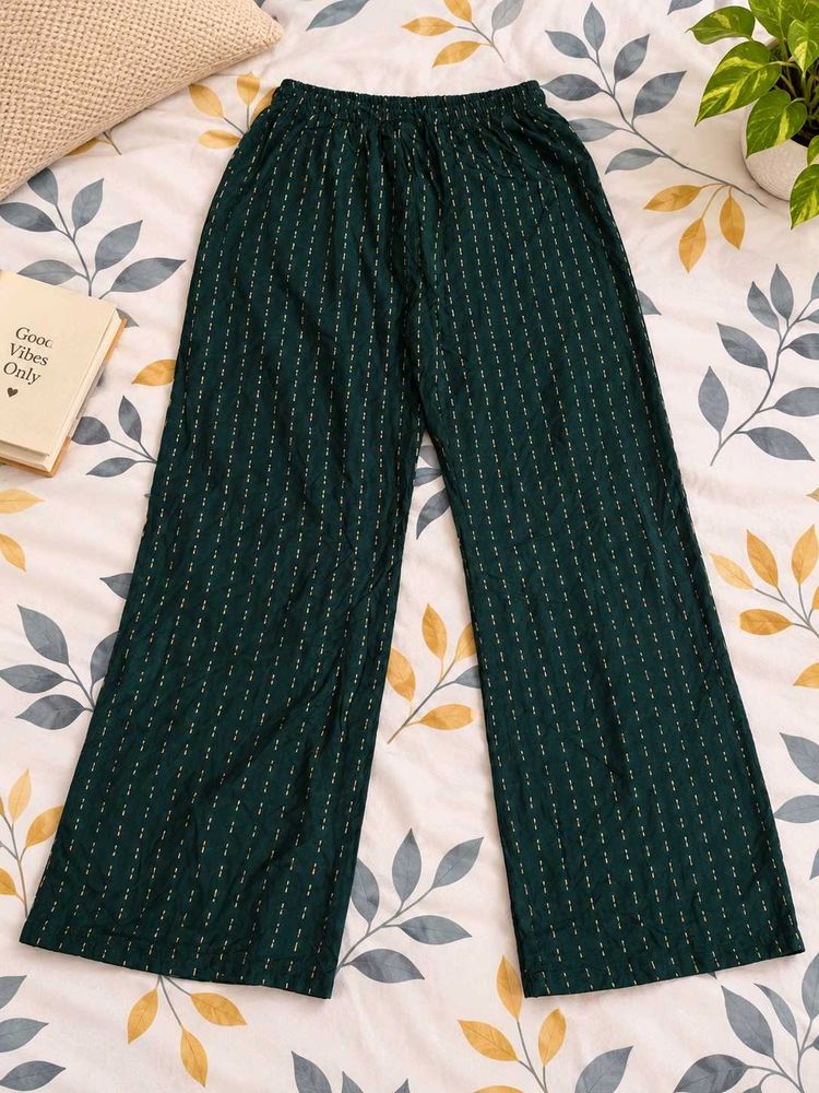 Stylish Green Palazzo Pants