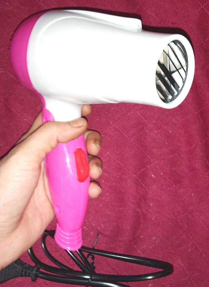 Hair Dryer - Pink and White