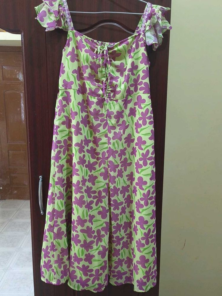 Chic Floral Print Maxi Dress
