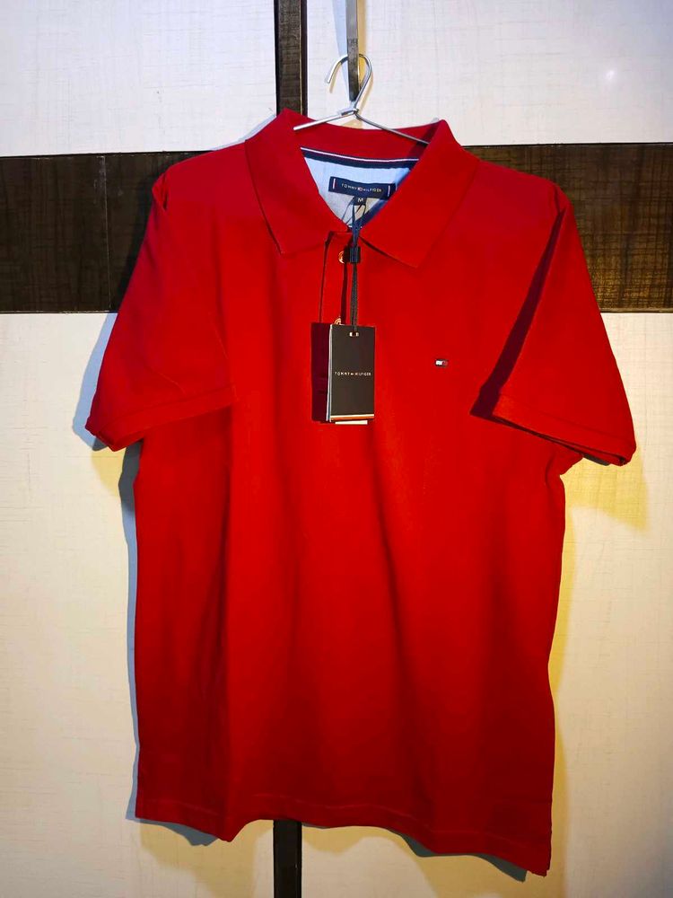 Tommy Hilfiger Red Polo T-shirt