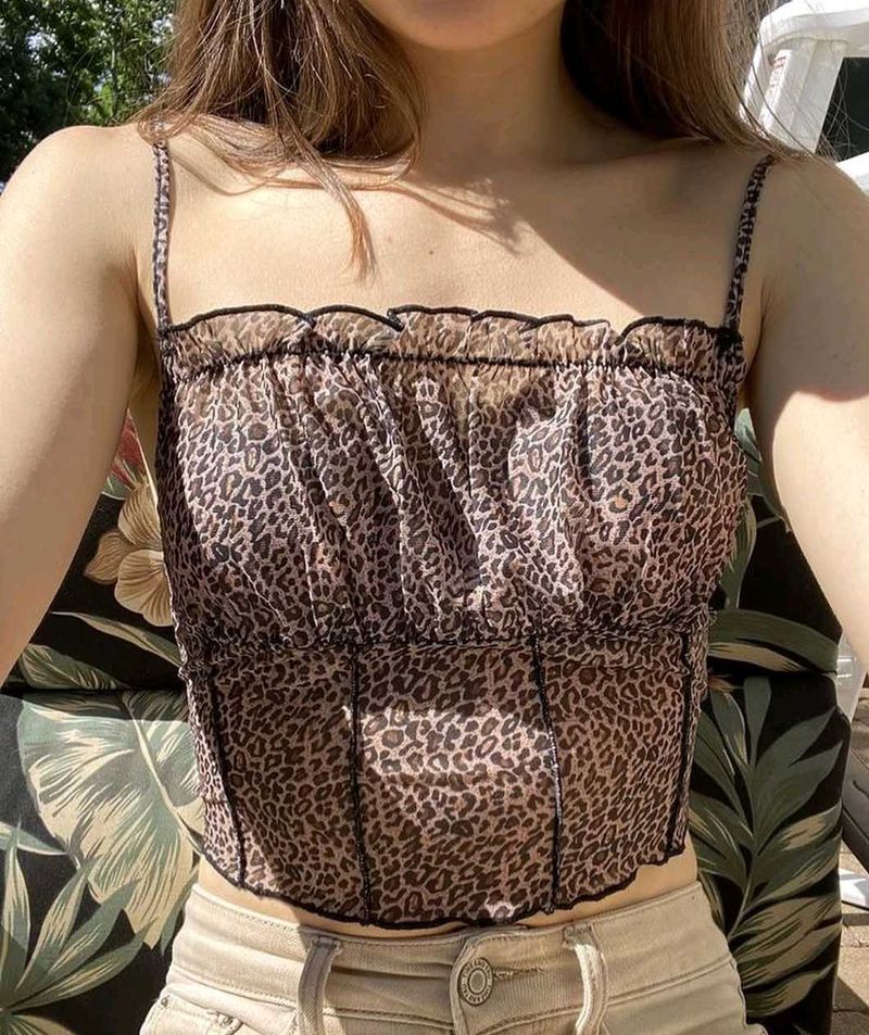 Leopard Print Cami Top
