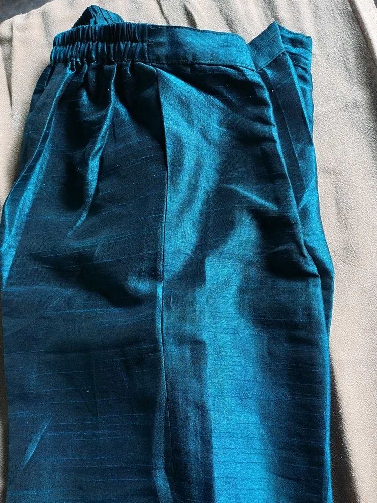 Silk Blend Ethnic Trouser pant wear bottoms with a