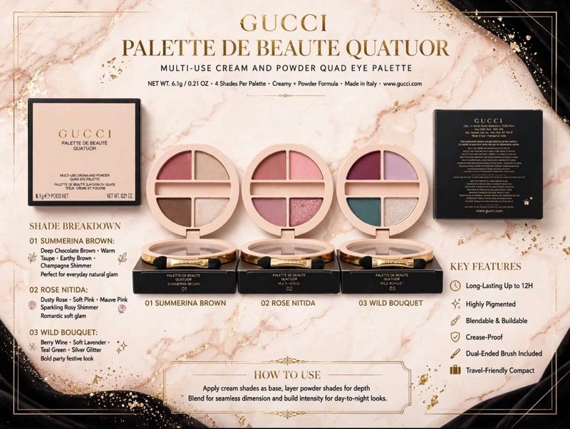 GUCCI EYEPALETTE NEW (DUPE)