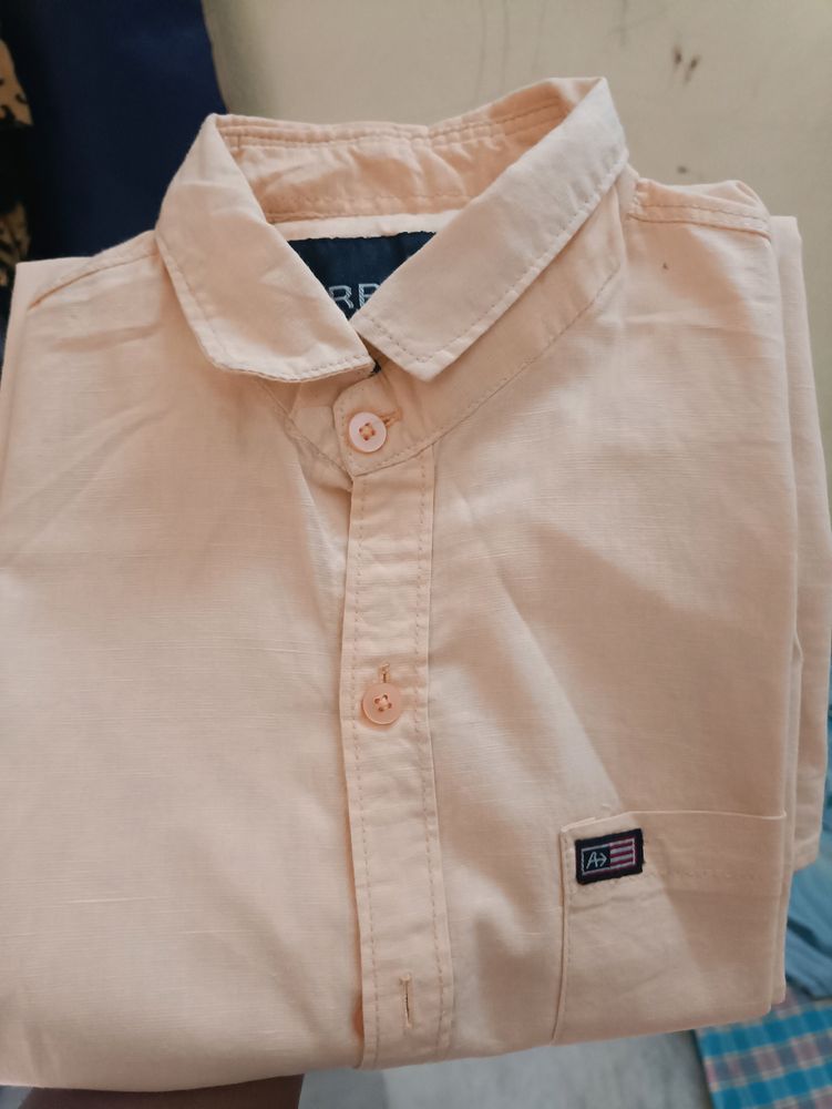 Arrow Light Orange Button-Down Shirt - Size M