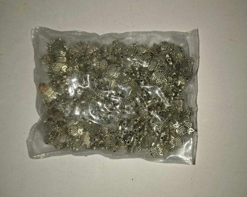 heavy "Quirky Silver Owl Beads" Bulk Lot