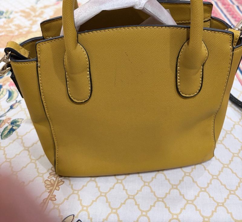 Chic Mustard Yellow Handbag