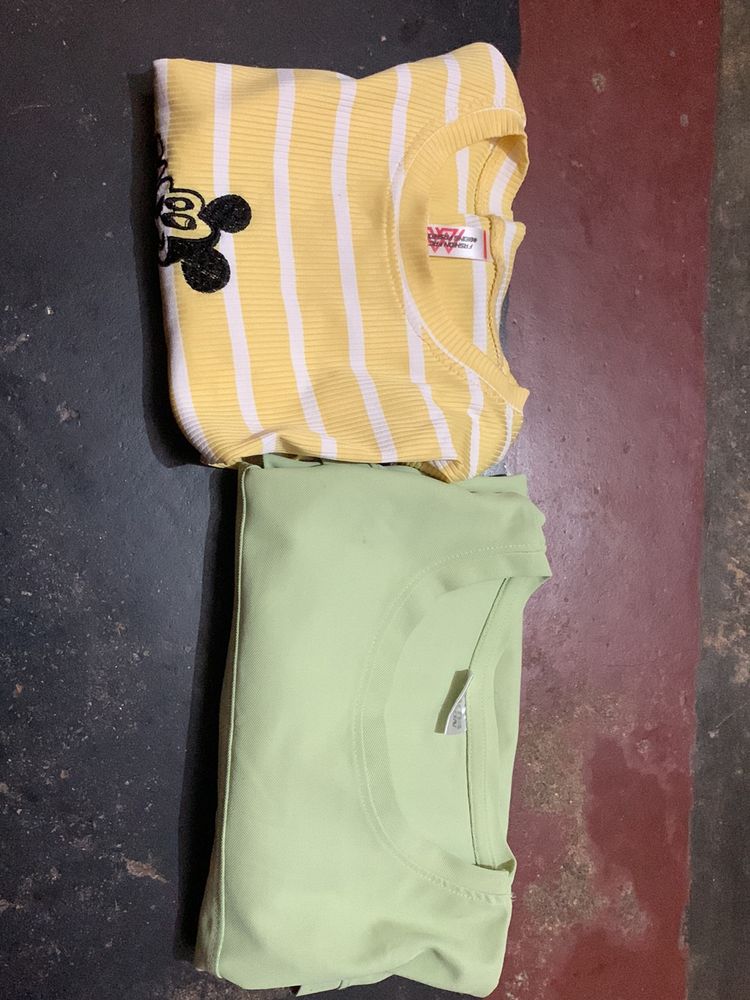 crop t shirt combo