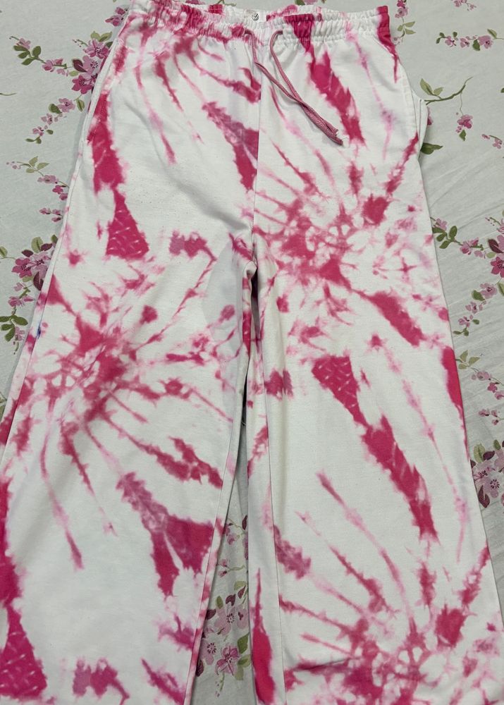 Tie-Dye Wide Leg Sweatpants