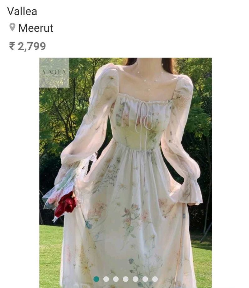 Floral Vintage Style Gown