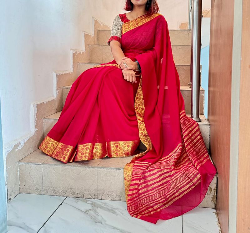 Pure Chiffon Saree