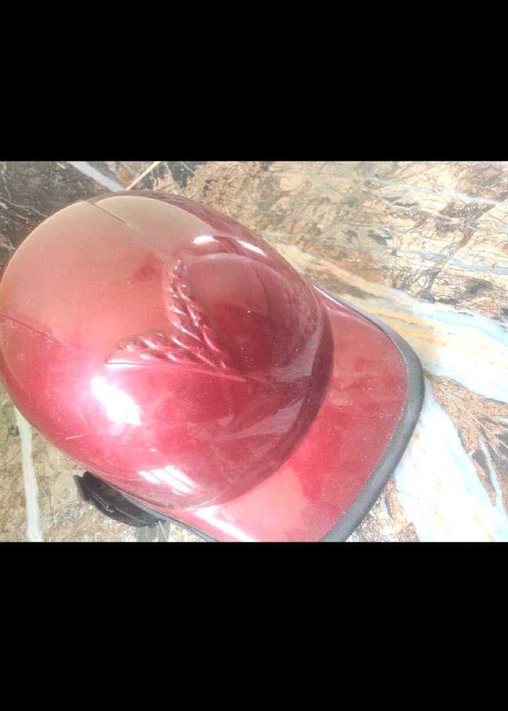 Shiny Red Baseball helmet ⛑️