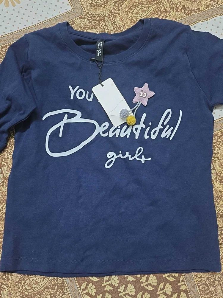 Navy Blue "You Beautiful Girls" T-Shirt